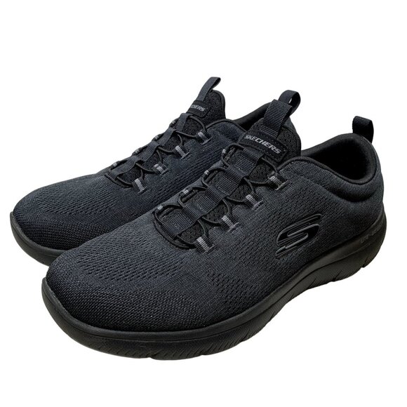 Skechers Summits Louvin Sneakers Mens Size 9.5 Black Lite Weight Lace Up Shoes - Picture 13 of 14